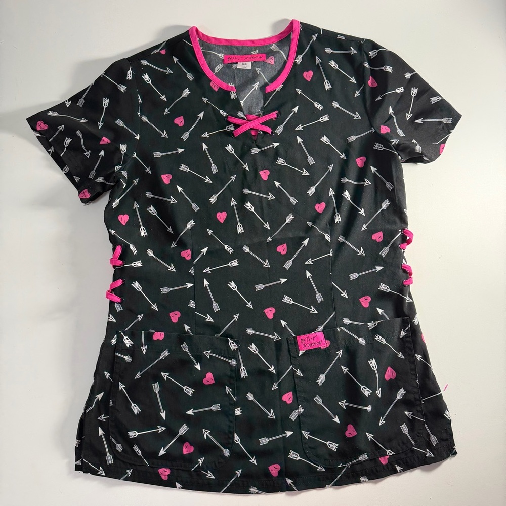 Lot of 3 Koi Betsey Cherokee Medical Scrub Tops Nursing Sz XS - Picture 2 of 11